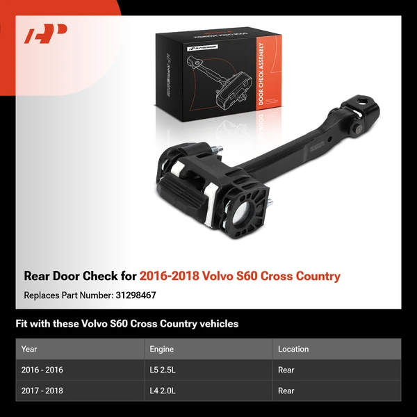 Rear Door Check for 2016-2018 Volvo S60 Cross Country