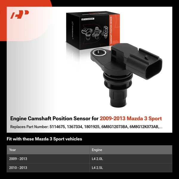 Engine Camshaft Position Sensor for 2009-2013 Mazda 3 Sport