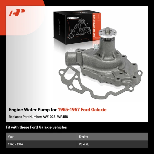 Engine Water Pump for 1965-1967 Ford Galaxie