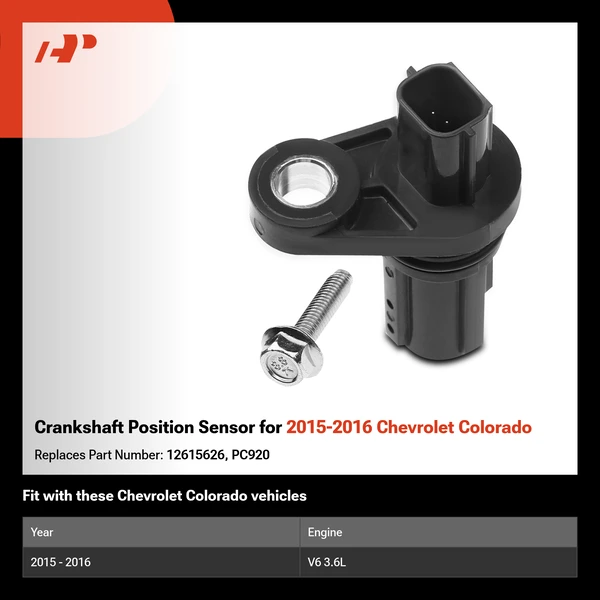 Crankshaft Position Sensor for 2015-2016 Chevrolet Colorado