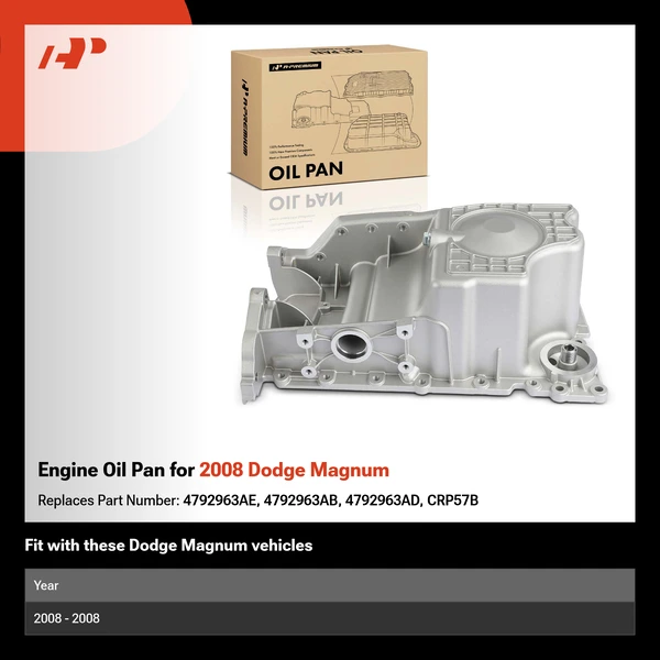 Engine Oil Pan for 2008 Dodge Magnum
