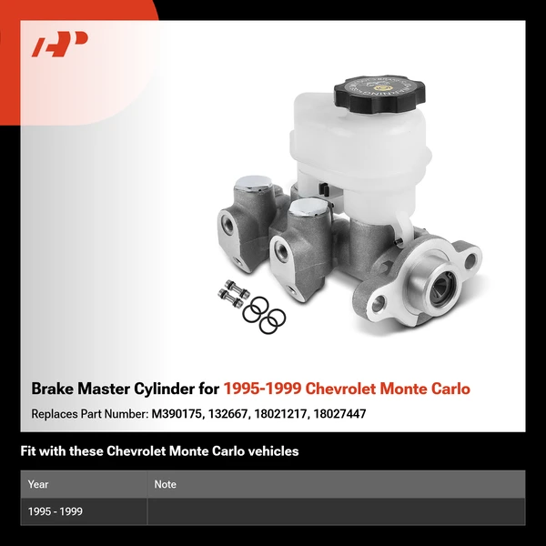Brake Master Cylinder for 1995-1999 Chevrolet Monte Carlo