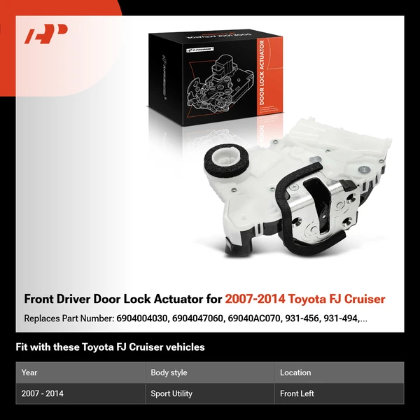 Front Driver Door Lock Actuator for 2007-2014 Toyota FJ Cruiser