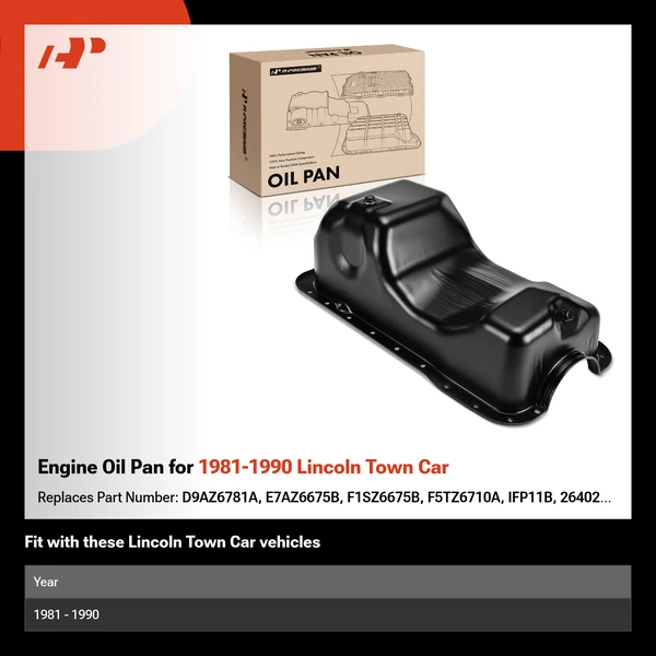 Engine Oil Pan for 1981-1990 Lincoln Town Car