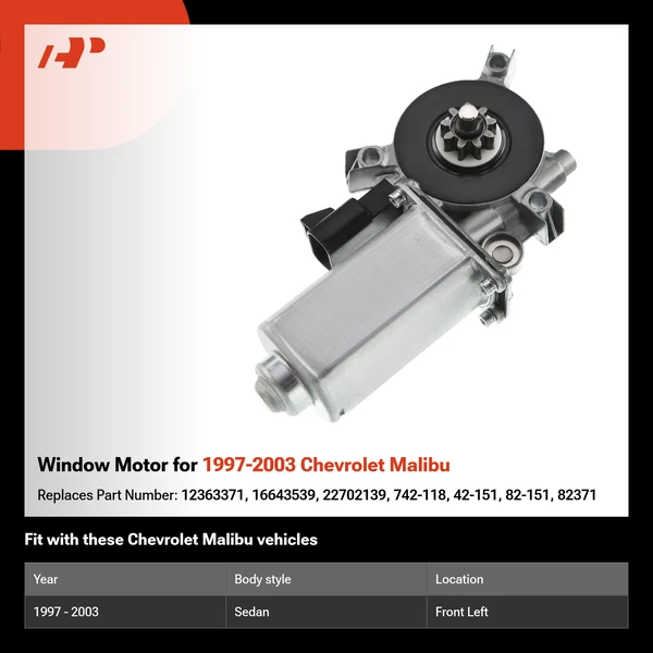 Window Motor for 1997-2003 Chevrolet Malibu