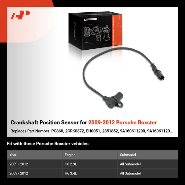 Crankshaft Position Sensor for 2009-2012 Porsche Boxster