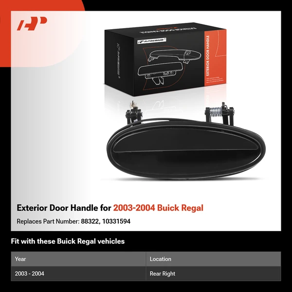 Exterior Door Handle for 2003-2004 Buick Regal