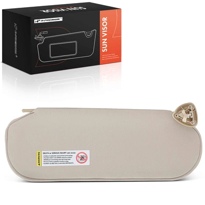 Front Driver Beige Sun Visor