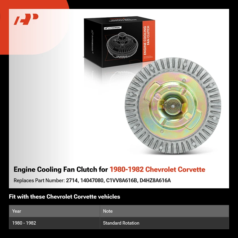 Engine Cooling Fan Clutch for 1980-1982 Chevrolet Corvette