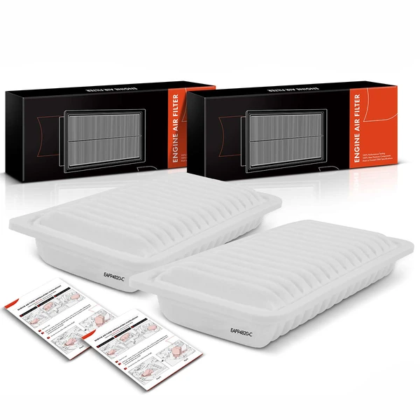 2 Pcs Engine Air Filter for Toyota Corolla Matrix Pontiac Vibe Scion tC Subaru BRZ