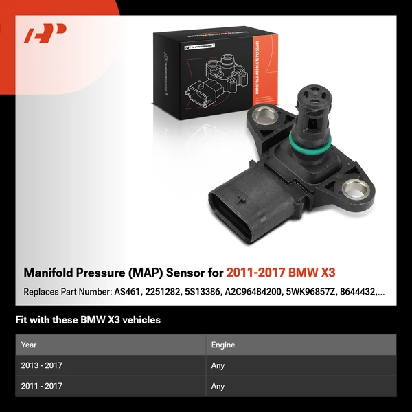 Manifold Pressure (MAP) Sensor for 2011-2017 BMW X3