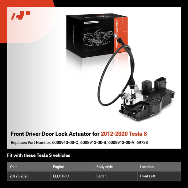 Front Driver Door Lock Actuator for 2012-2020 Tesla S