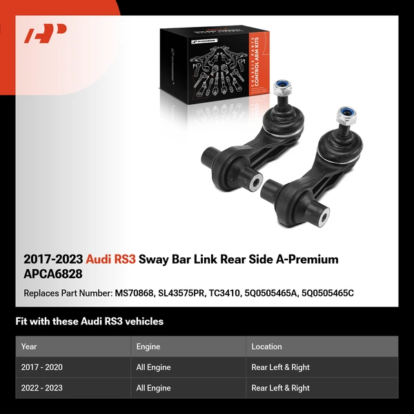 2017-2023 Audi RS3 Sway Bar Link Rear Side A-Premium APCA6828