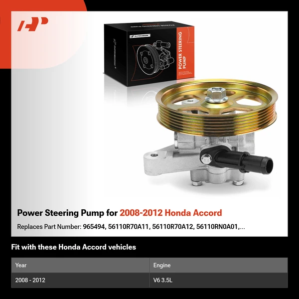 Power Steering Pump for 2008-2012 Honda Accord