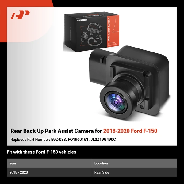 Rear Back Up Park Assist Camera for 2018-2020 Ford F-150