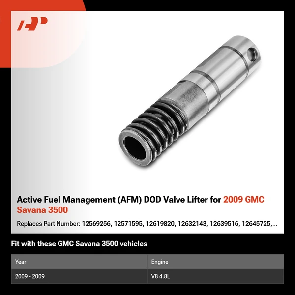 Active Fuel Management (AFM) DOD Valve Lifter for 2009 GMC Savana 3500