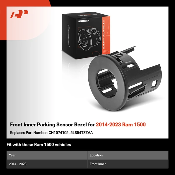 Front Inner Parking Sensor Bezel for 2014-2023 Ram 1500