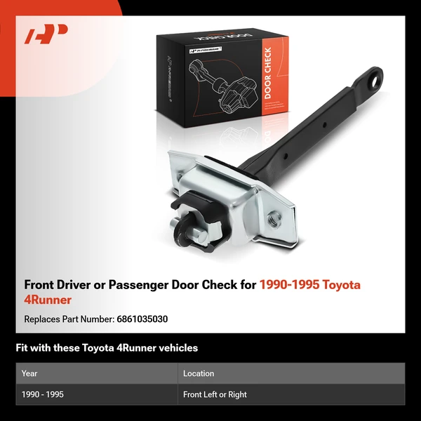 Front Driver or Passenger Door Check for 1990-1995 Toyota 4Runner