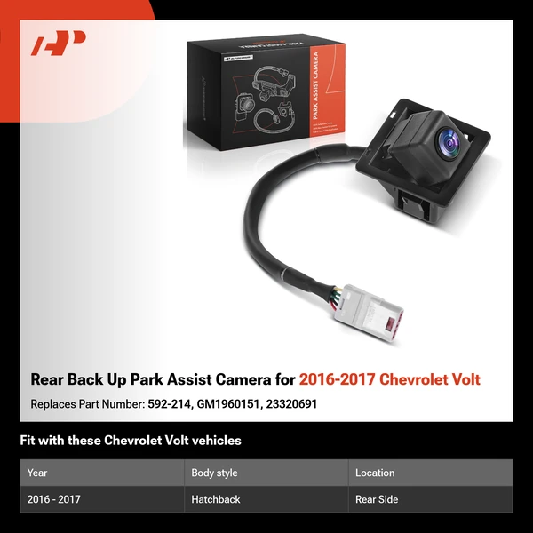 Rear Back Up Park Assist Camera for 2016-2017 Chevrolet Volt