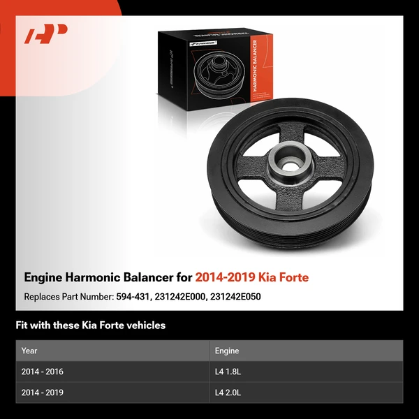 Engine Harmonic Balancer for 2014-2019 Kia Forte