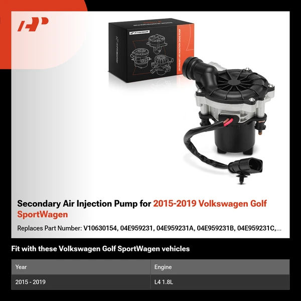 Secondary Air Injection Pump for 2015-2019 Volkswagen Golf SportWagen