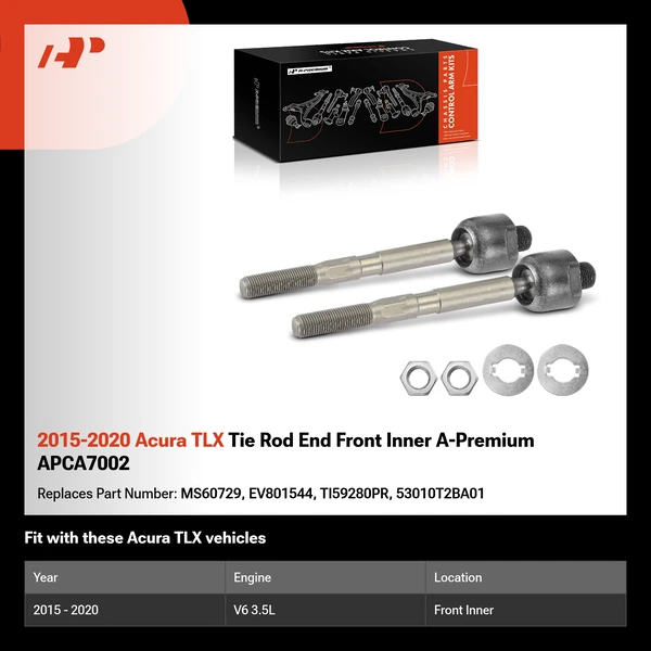 2015-2020 Acura TLX Tie Rod End Front Inner A-Premium APCA7002