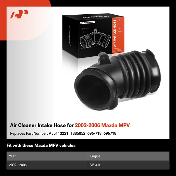 Air Cleaner Intake Hose for 2002-2006 Mazda MPV