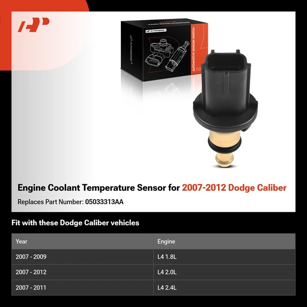 Engine Coolant Temperature Sensor for 2007-2012 Dodge Caliber