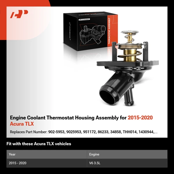 Engine Coolant Thermostat Housing Assembly for 2015-2020 Acura TLX