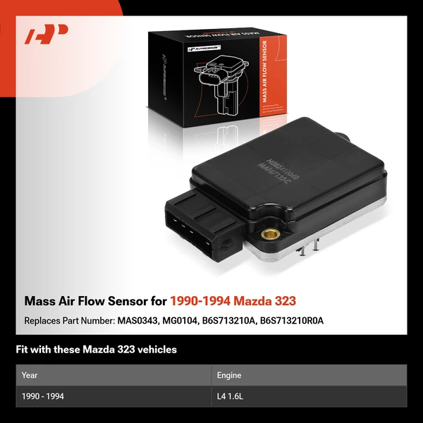 Mass Air Flow Sensor for 1990-1994 Mazda 323