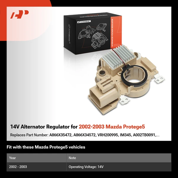 14V Alternator Regulator for 2002-2003 Mazda Protege5