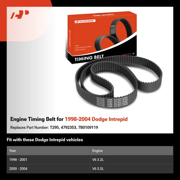 Engine Timing Belt for 1998-2004 Dodge Intrepid