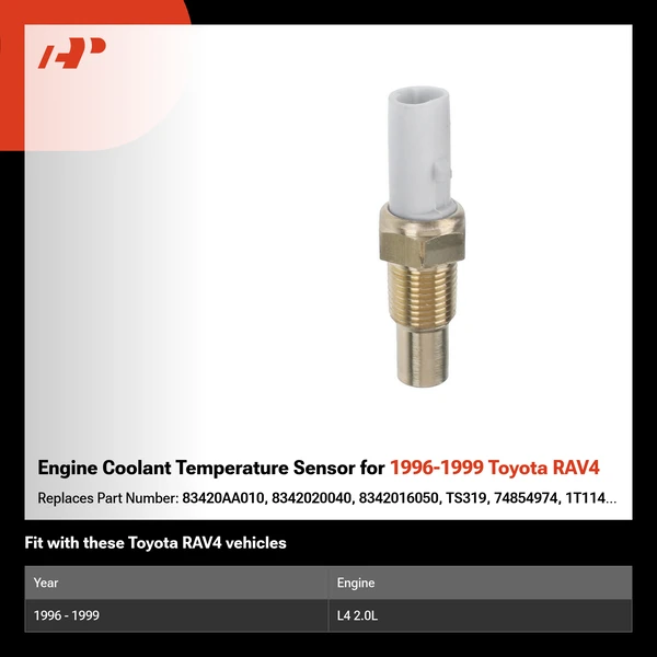 Engine Coolant Temperature Sensor for 1996-1999 Toyota RAV4