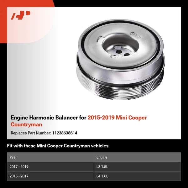 Engine Harmonic Balancer for 2015-2019 Mini Cooper Countryman