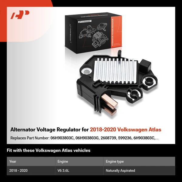 Alternator Voltage Regulator for 2018-2020 Volkswagen Atlas