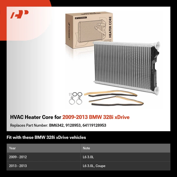 HVAC Heater Core for 2009-2013 BMW 328i xDrive