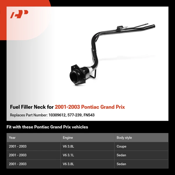 Fuel Filler Neck for 2001-2003 Pontiac Grand Prix