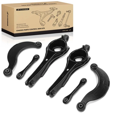 6 Pcs Rear Lower & Upper Control Arm