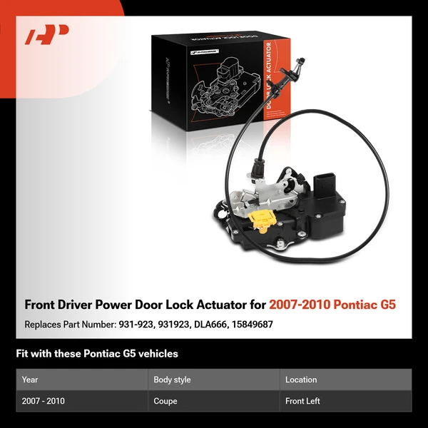 Front Driver Power Door Lock Actuator for 2007-2010 Pontiac G5