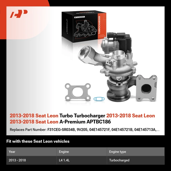 2013-2018 Seat Leon Turbo Turbocharger 2013-2018 Seat Leon 2013-2018 Seat Leon A-Premium APTBC186
