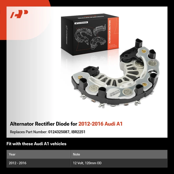 Alternator Rectifier Diode for 2012-2016 Audi A1