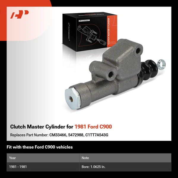 Clutch Master Cylinder for 1981 Ford C900
