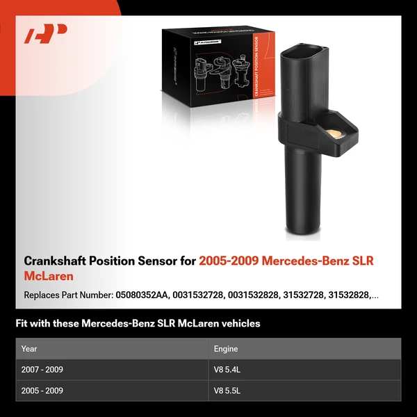 Crankshaft Position Sensor for 2005-2009 Mercedes-Benz SLR McLaren
