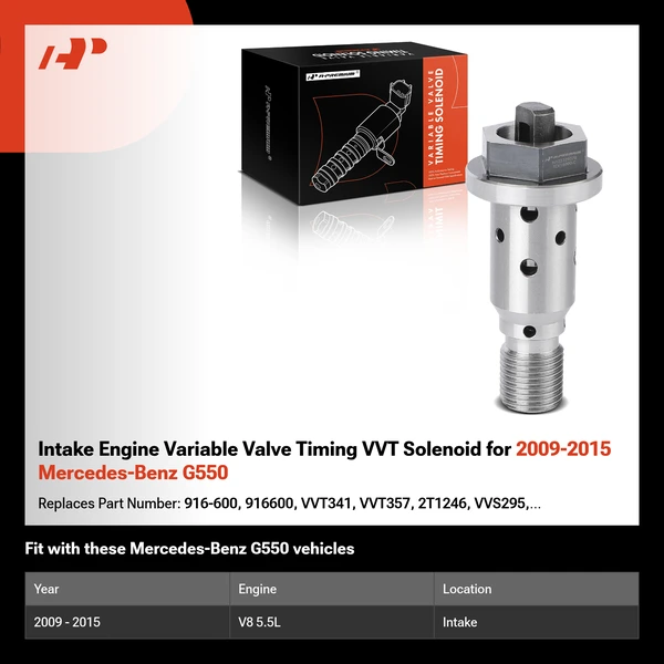 Intake Engine Variable Valve Timing VVT Solenoid for 2009-2015 Mercedes-Benz G550
