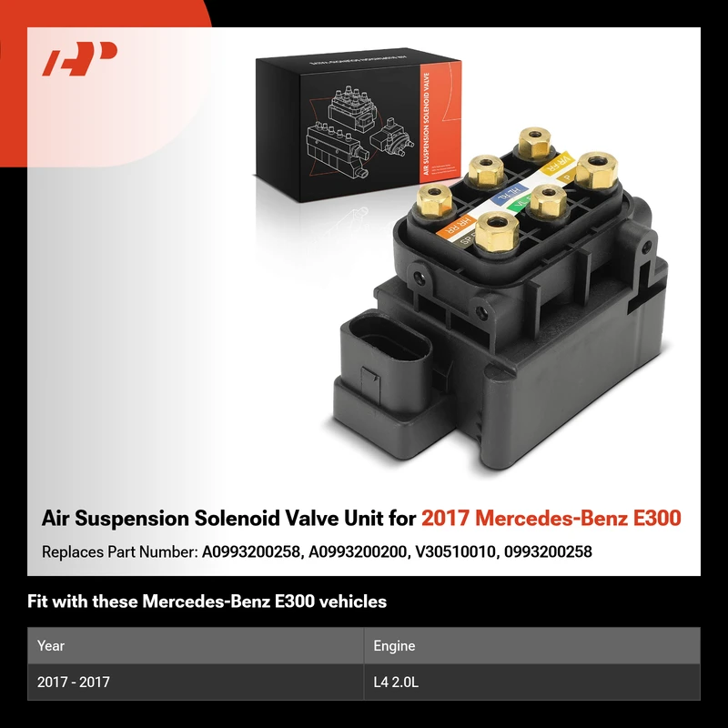 Air Suspension Solenoid Valve Unit for 2017 Mercedes-Benz E300