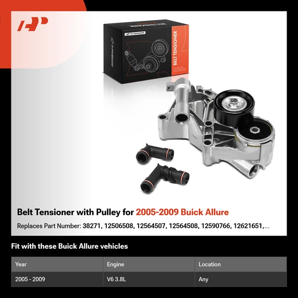 Belt Tensioner with Pulley for 2005-2009 Buick Allure