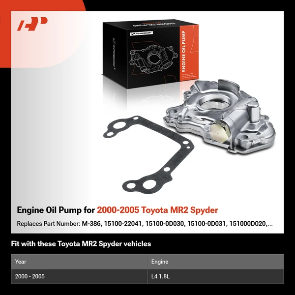 Engine Oil Pump for 2000-2005 Toyota MR2 Spyder