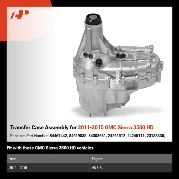 Transfer Case Assembly for 2011-2015 GMC Sierra 3500 HD