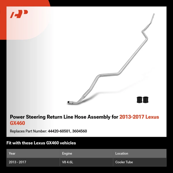 Power Steering Return Line Hose Assembly for 2013-2017 Lexus GX460