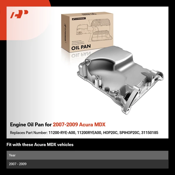 Engine Oil Pan for 2007-2009 Acura MDX
